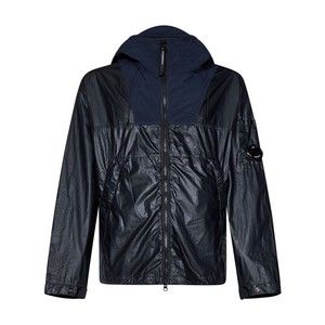 C.P. Company Garment-Dyed Navy Blue Hooded Jacket - NWT